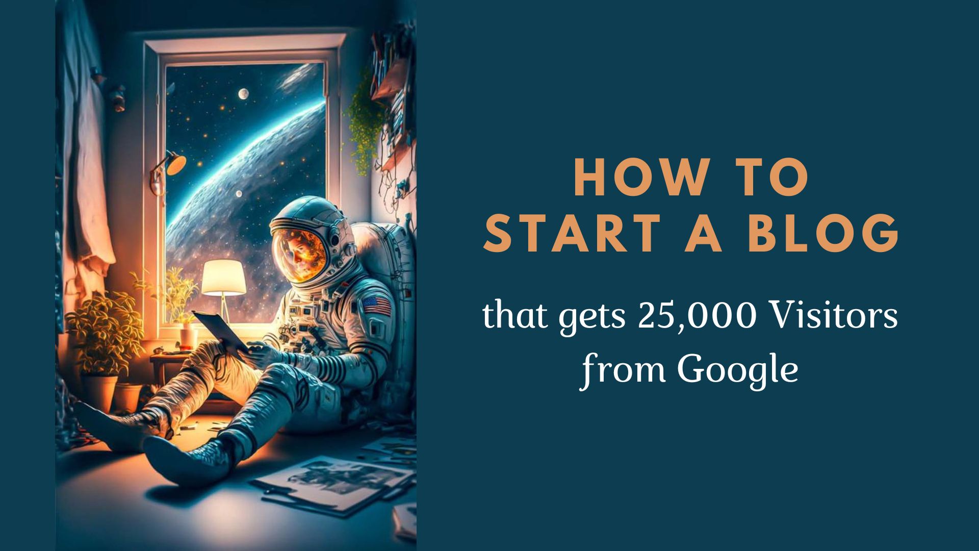 How to Start a blog that gets 25,000 Visitors from Google